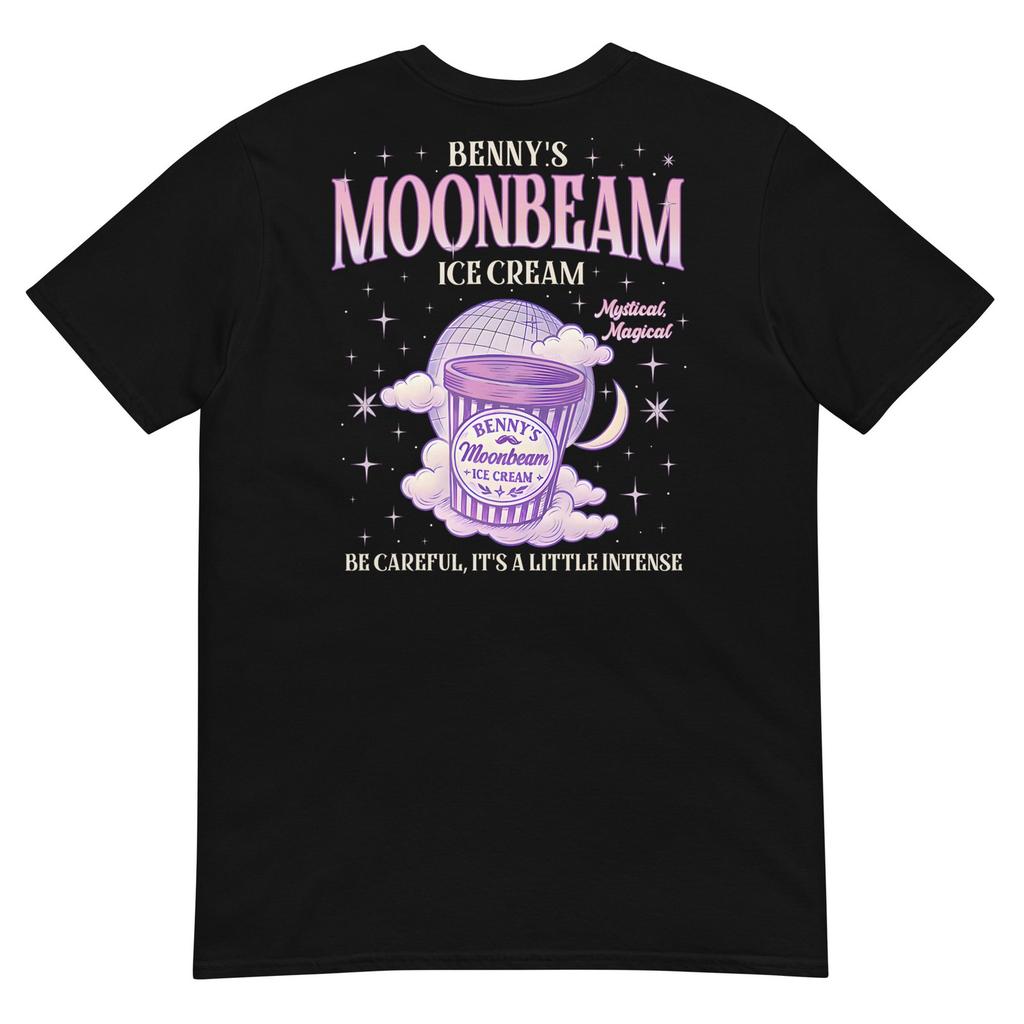 Vintage Moonbeam Ice Cream Truck Retro Double Scoop Popsicle TShirt