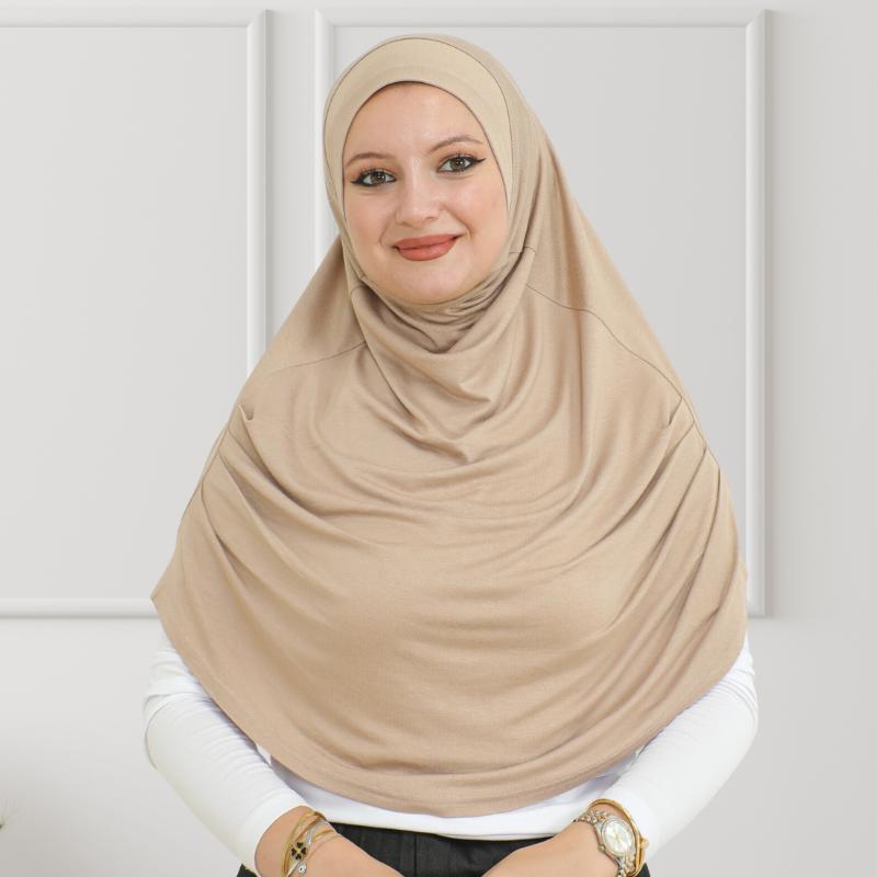 Готовый к ношению хиджаб для женщин, мгновенный тюрбан, мягкий мусульманский шарф для молитвы, длинные хиджабы, исламская одежда, трикотажная абайя