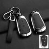 Car Key Case Cover For Cadillac Xt5 XTS CTS SRX ATSL XT4 CT6 ATS Escalade ESV DTS ELR STS 2014-2018 Zinc Alloy Leather Keychain AGY1