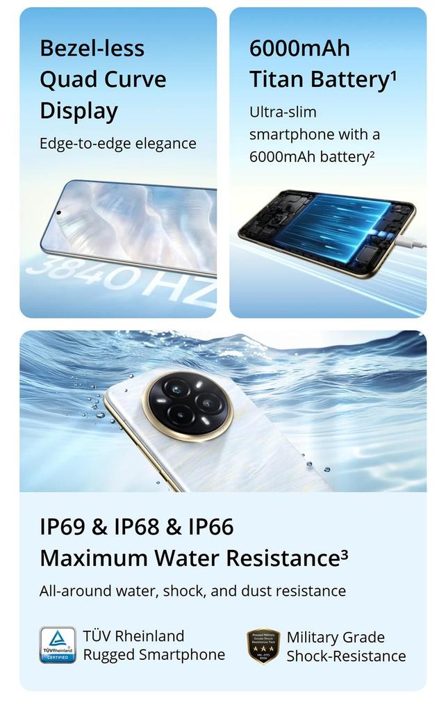 Realme 14 Pro+ 5G Smartphone, 12GB RAM 512GB ROM, 6.83-inch Curved AMOLED Display, 50MP Sony IMX896 OIS & 50MP Periscope Rear Cam