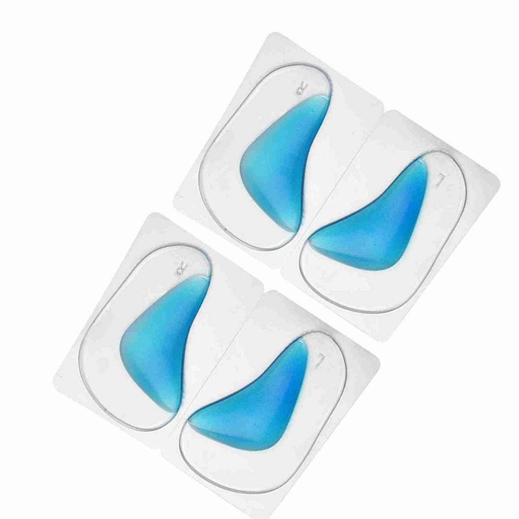2 PairsSet Silicone Feet Foot Support Cushion Shoe Insoles Pads (Blue)