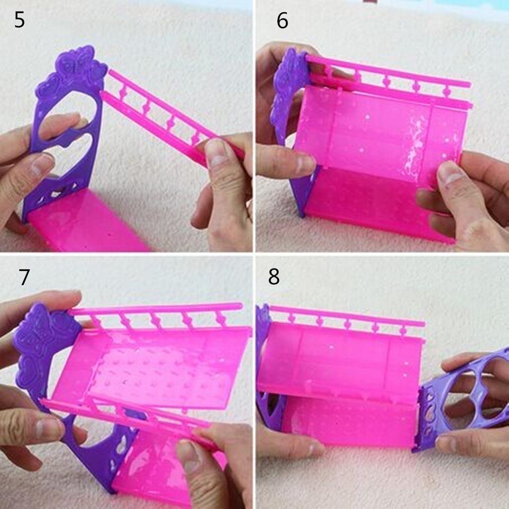 Пластиковая миниатюрная двуспальная кровать, игрушечная мебель для кукольного домика = кукольный шкаф мечты, игровой дом, игрушки, украшения