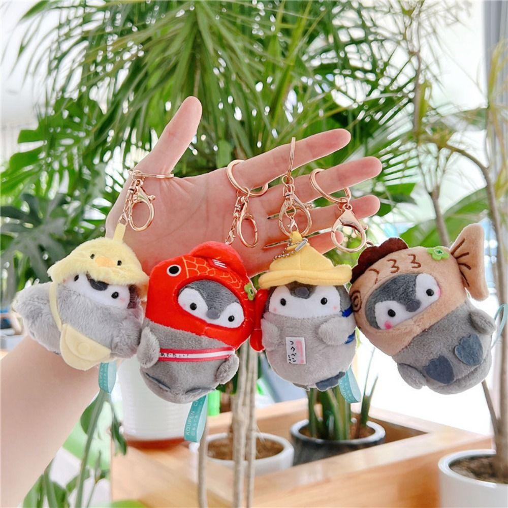 Cartoon Plush Key Ring Creative School Bag Keychain New Key Pendant ...