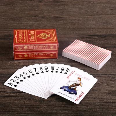 Набор настольной игры с 2 колодами карт, 9 шестигранными игральными костями и 56 бумажными игральными картами