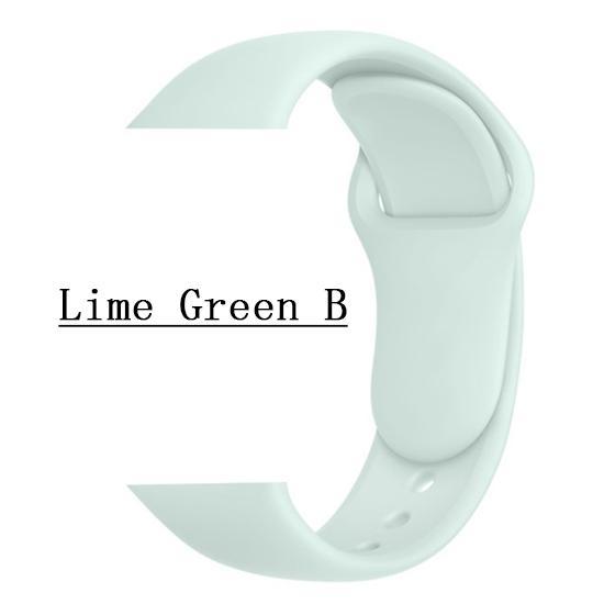 Sport Band For Apple Watch Series 1 2 3 4 5 SE 6 Wrist Strap Soft Silicone for 38mm 40mm 42mm 44mm