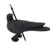 Realistic Elbow Crow Statue Plastic Waterproof Crow Decoys for Yard Garden Patios Halloween
