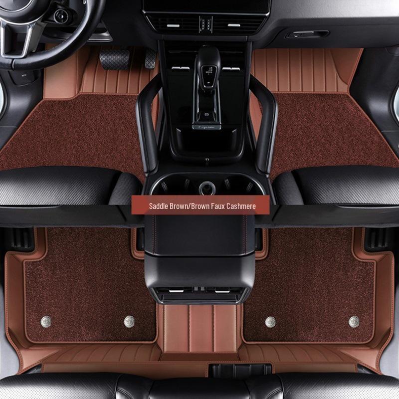 Премиальные напольные коврики из коровьей кожи для Mercedes-Benz: Подходит для E300L, GLC260, GLE350 и других моделей