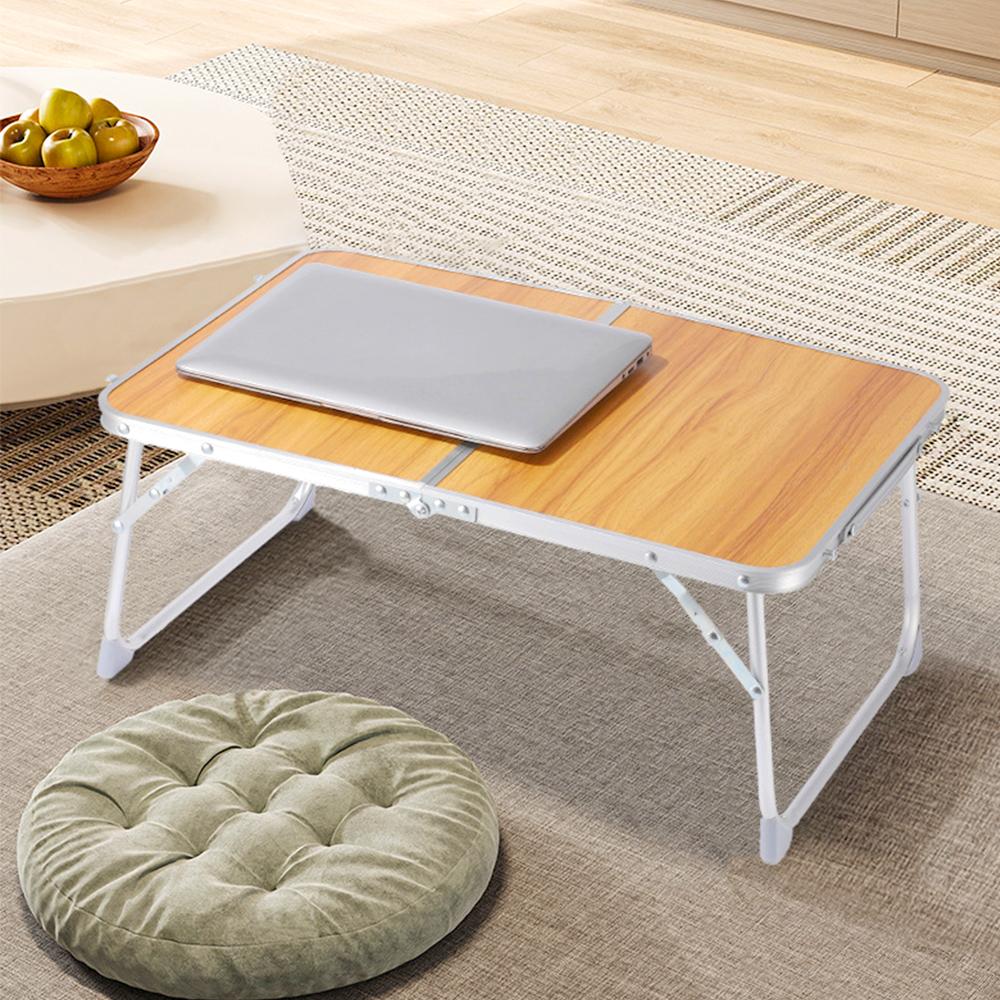 Portable Folding Table Outdoor Camping Lightweight Table Slim Bed Tray Sofa Laptop Desk Seating Table for Sitting on the Floor