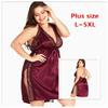 Плюс размер модные женские пижамы с глубоким V-образным вырезом на бретельках ночные рубашки-спагетти кружевное нижнее белье платье