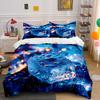 "Ice Cube Themed Decor Set" Bedding Set with 1 Duvet Cover 2 Pillowcases Single Double King Queen, Gift