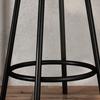 3-Piece Dining Set with Bar Table and 2 Chairs, Small Kitchen Set with Side Shelves, MDF, Metal, Black