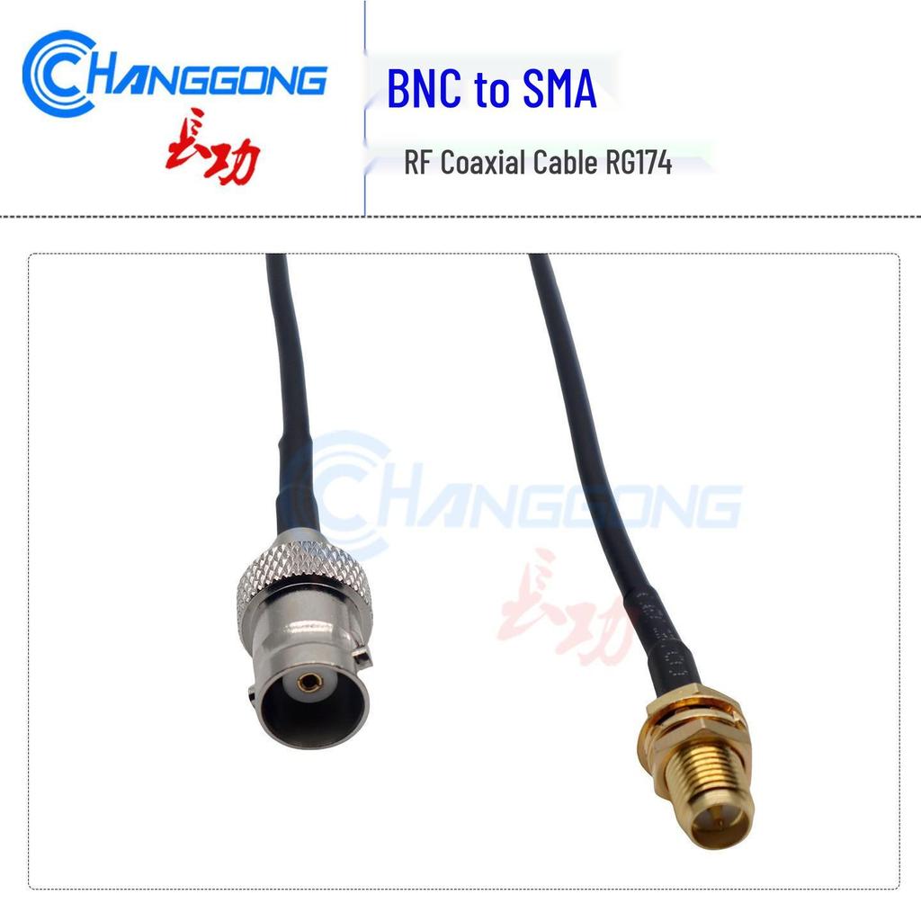 BNC Female to SMA-KY RP Female Adapter Cable - RG174 Extension
