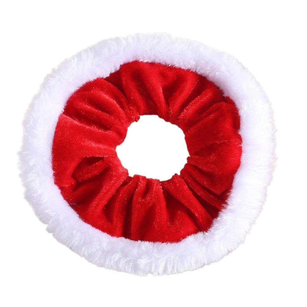Velvet Plush Christmas Hair Rope High Elasticity Women Hair Ring  Hair Accessories