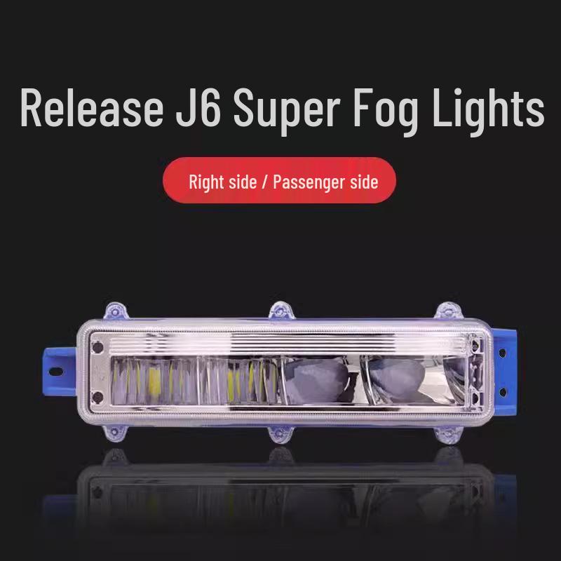 Светодиодная фара в сборе с ДХО для FAW Jiefang J6/J6P/J6M - Модифицированная, с двойной линзой