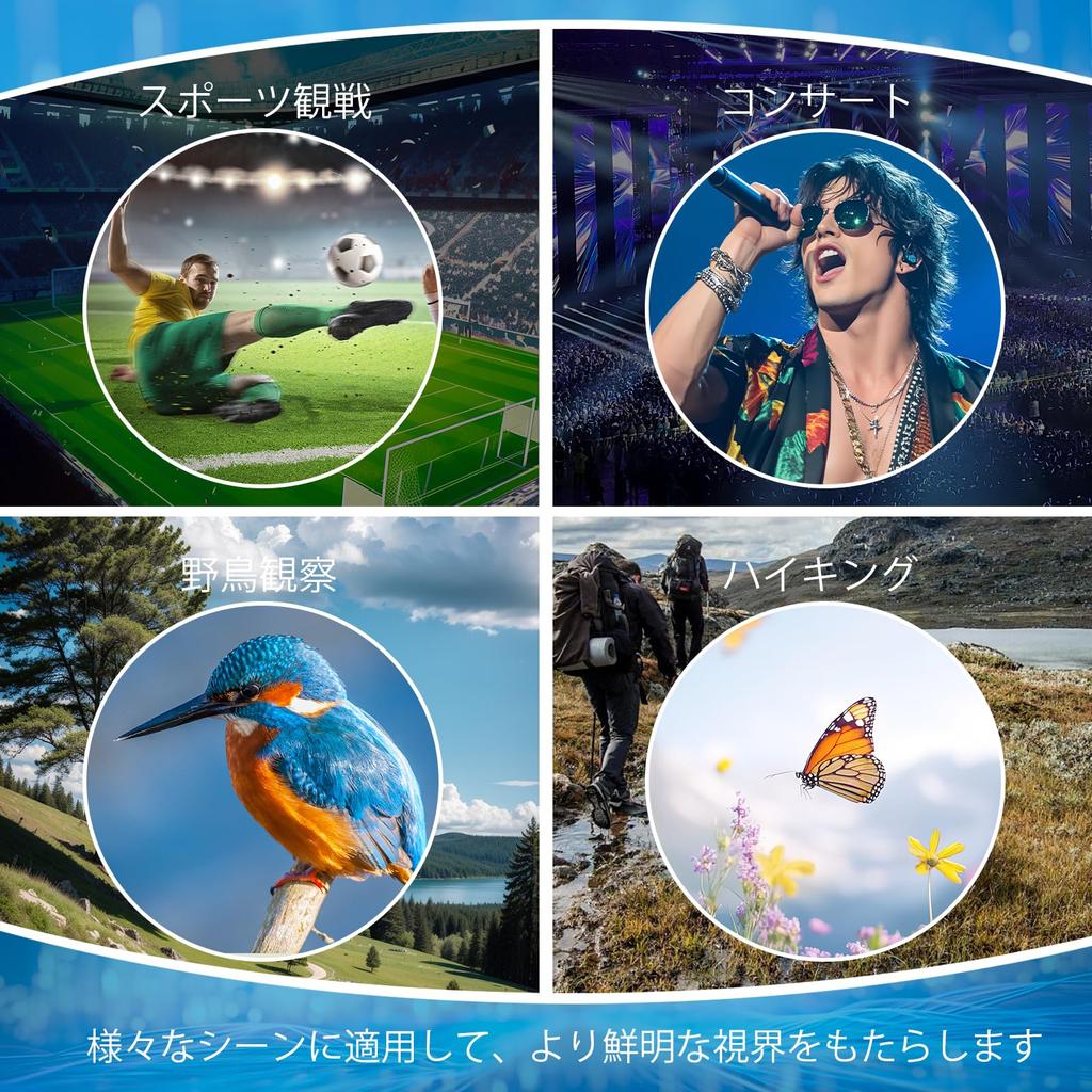 Бинокль для живого 20-кратного зума опера весит водонепроницаемый и совместимый с регулируемым для поля ручным в комплекте выступления, телескоп, функция,