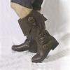 New European and American Medieval Viking Viking Renaissance Cosplay Leather Boots