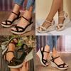 Summer Cross Strap Sandals For Women With Rubber Sole And Pu Upper For Casual Beach Wear