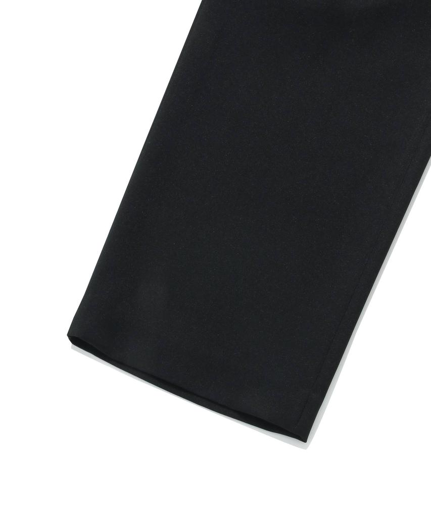 COVERNAT One-Pleat Semi-Wide Slacks Black