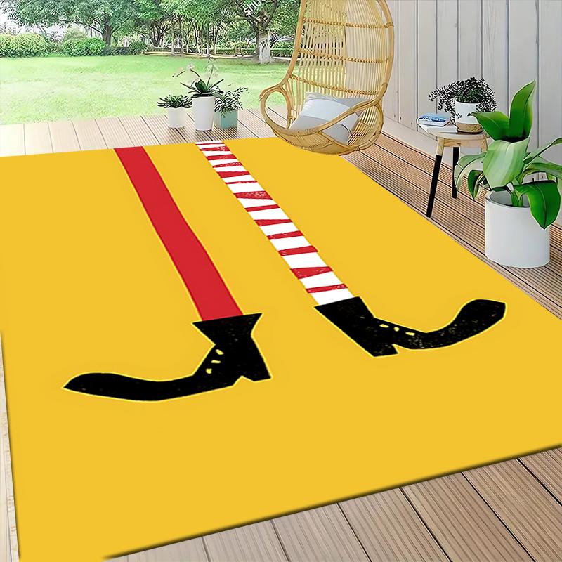 1Pc Girl Monkey Friend Carpet Rug Customizable Soft Washable Antislip Home Living Room Sofa Mats Personalized Rug 0917276
