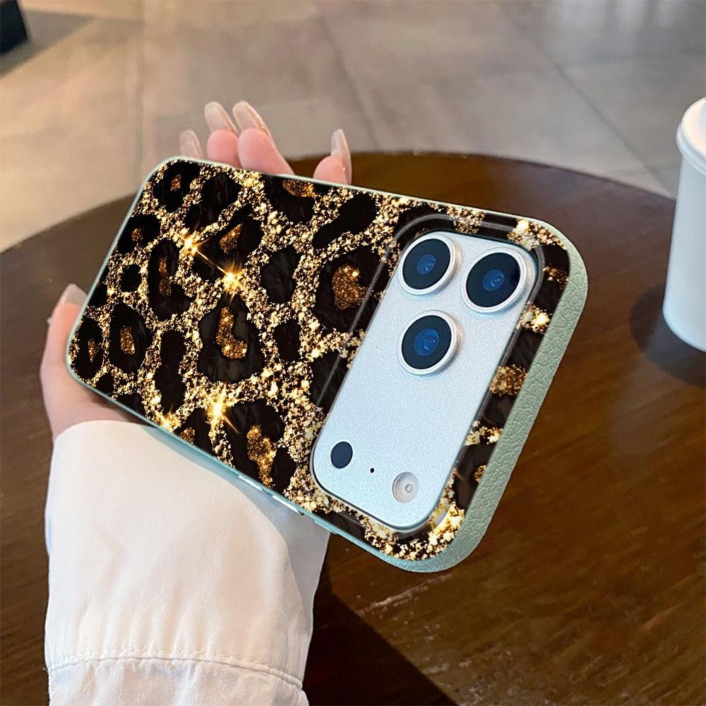 Яркий чехол для телефона из силикона с леопардовым принтом для iPhone 17 Pro Max 11 12 13 14 15 16 Pro 17 Air 15 14 Plus X XS XR Мягкая накладка