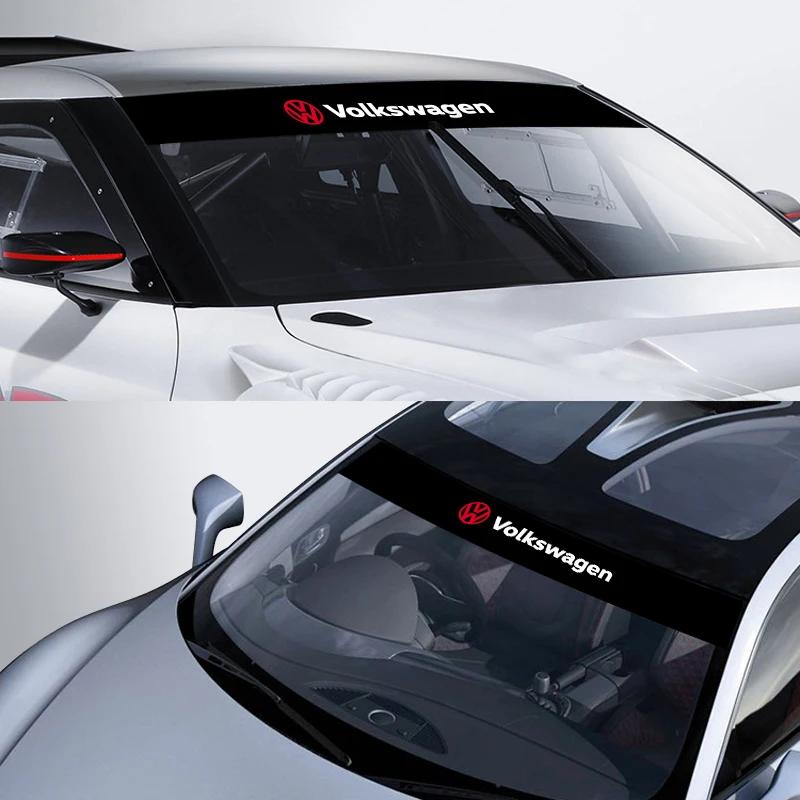 Car Sunshade Stickers Auto Front Windshield Decorative Decals Emblem For VW Lavida POLO Tiguan Passat Golf EOS Scirocco Jetta zg5