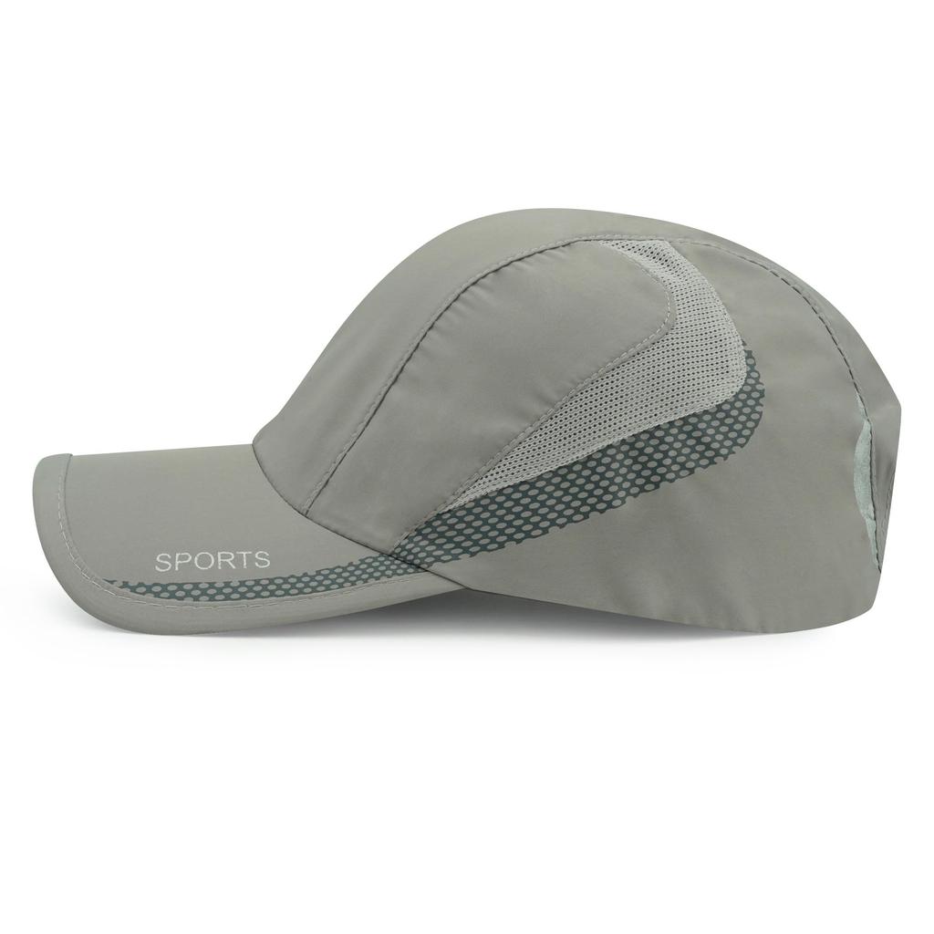 Croogo Mesh Sports Baseball Running Mesh Cap for Men and Sun Breathable Cap, Cap, Cap, Women, Protection, Quick-Drying, Lightweight, (CP02-Light Gray)