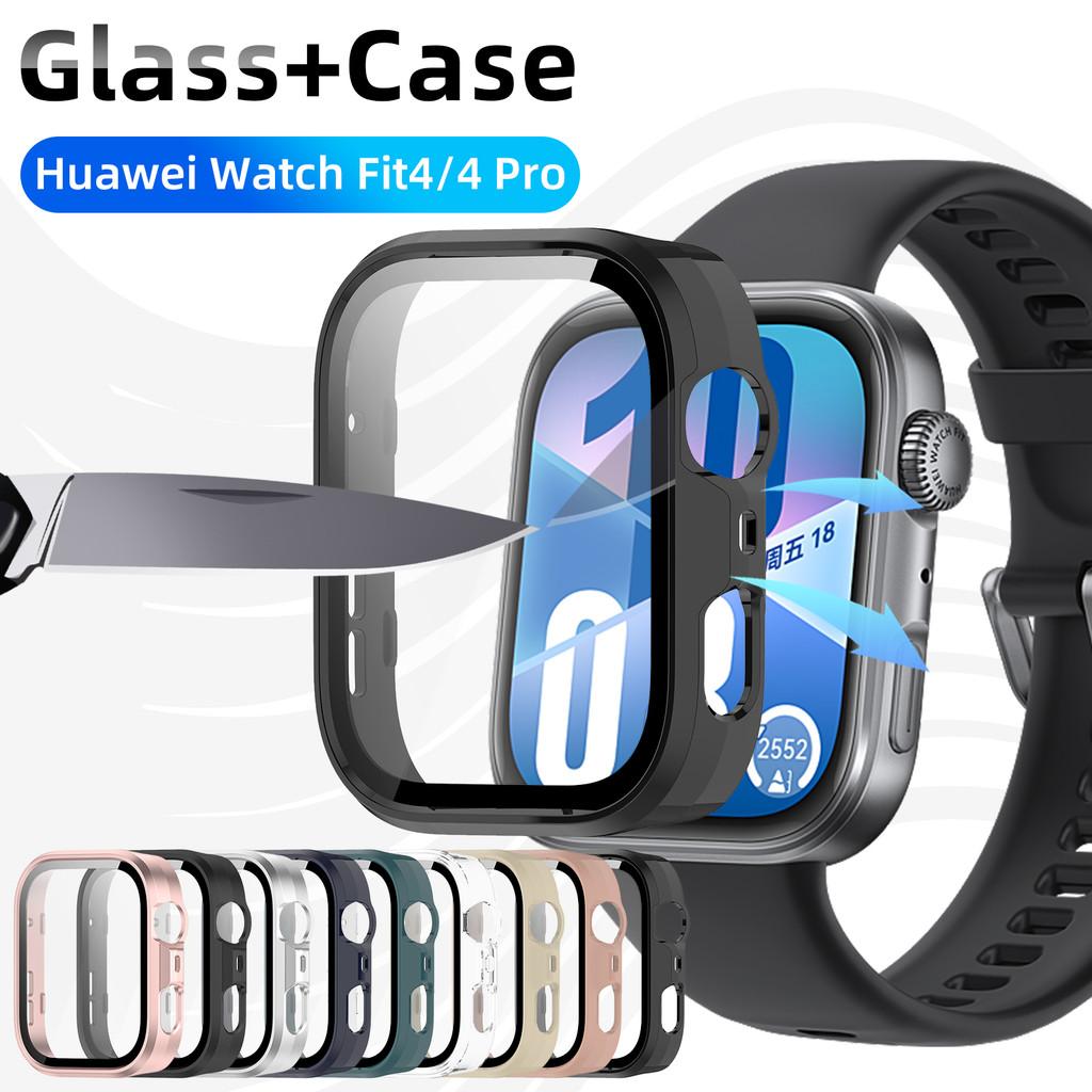 Glass+Case for Huawei Watch Fit 4/5 Pro Tempered Glass Screen Protector&Hard PC Protective Bumper for Huawei Fit4/5 Accessories
