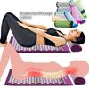 Set Pillow Mat Massage Neck Foot Yoga Needle Back Cushion Acupressure Health Foot Point Diagram Plastic Relax Stand Press