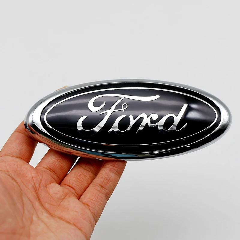 Car Sticker ABS 14.5 Car Front Head Hood Bonnet Logo Rear Trunk Badge Sticker For Ford Mondeo Focus Fusion MK2 MK4 F150 F250 Emb