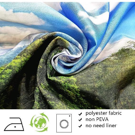 LB Spooky Halloween Shower Curtain for Bathroom, Gothic Horror Halloween Pink and Black Bats Fabric Shower Curtain with Hooks, Funny Pink Bat