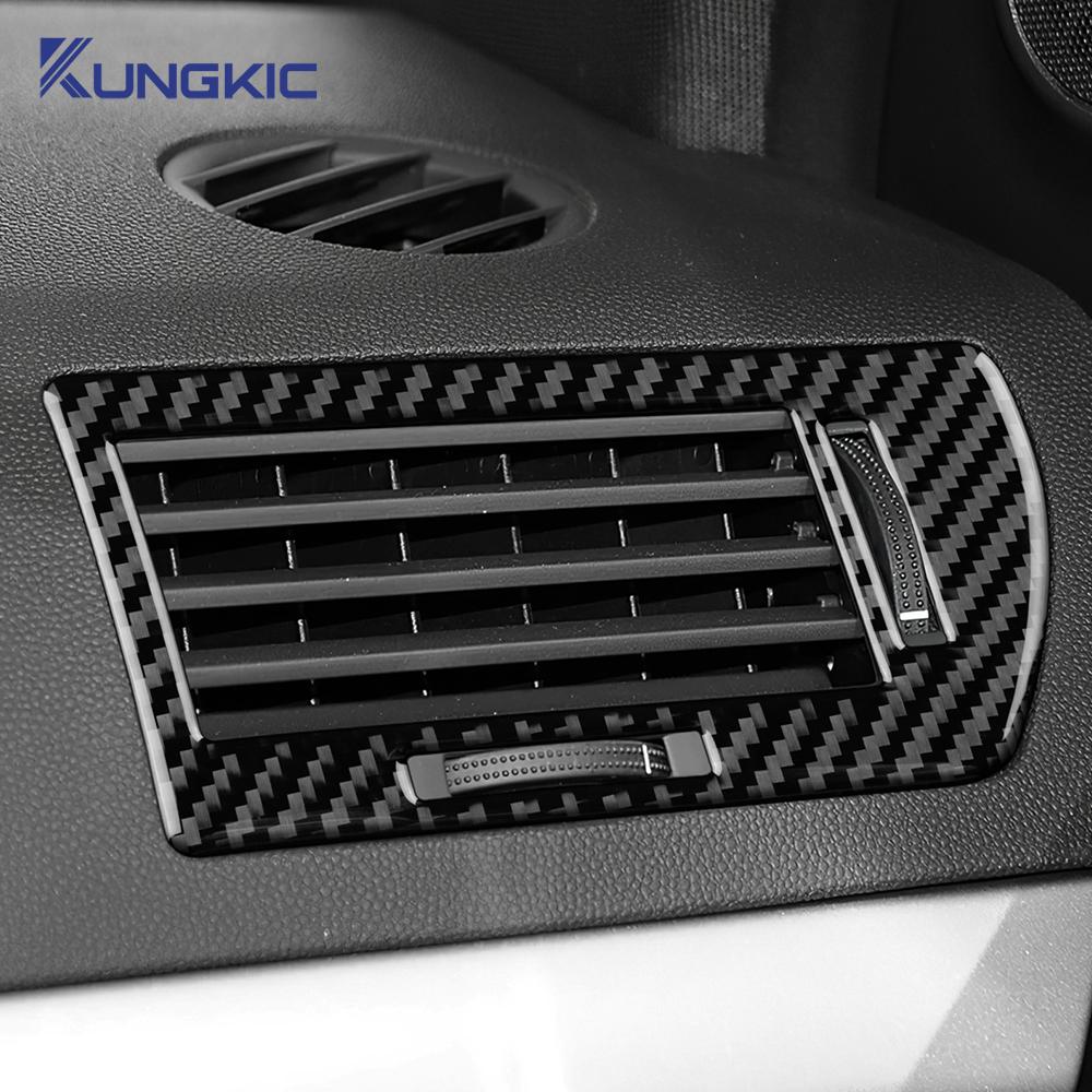 Для Vauxhall Opel Astra H MK5 2004 2005 2006 2007 2008 2009 2010 Наклейка из настоящего мягкого углеродного волокна Панель приборной панели воздуховода автомобиля