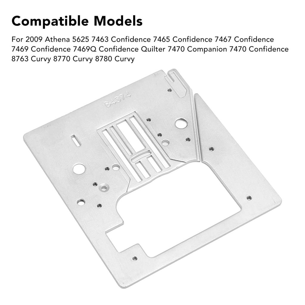 Confidence Quilter 7470 Kirby Sewing Machine Needle Plate 84374 Premium Steel Easy Maintenance Compatible Model 7469Q