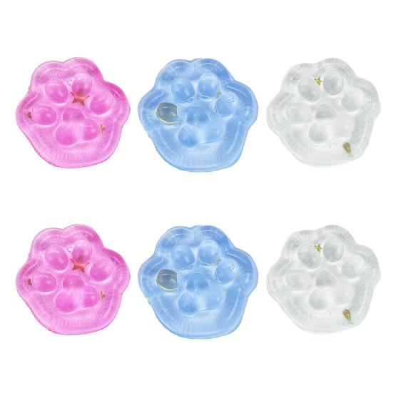 Прозрачная сжимаемая игрушка Квадратный кубик льда/Лапка кошки Сжимаемый мячик Сенсорная игрушка Маленькая игрушка для снятия стресса Fidget Toy для взрослых