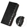 For Honor 600 Lite Global Crocodile Top Layer Cowhide Leather Phone Case