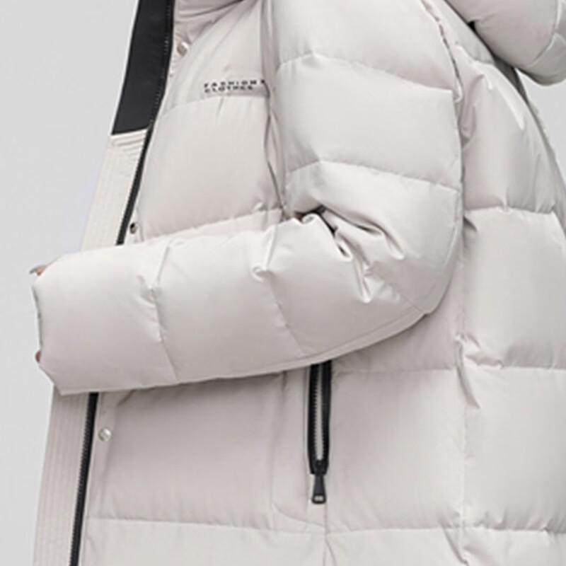 XueZhongFei Women's Long Hooded Winter Down Jacket