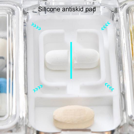 Экономия места в коробке для таблеток с помощью резака для ПК. Держатель для витаминов. Органайзер для таблеток для общежития.