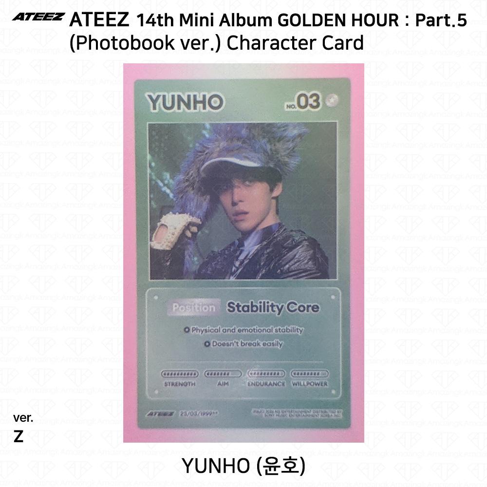 ATEEZ 14-й мини-альбом Golden Hour Часть 5 Фотобук версия. Фотокарточка Z ВЕРСИЯ