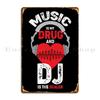 Dj Music Electro Techno 90 Metal Plaque Poster Plates Create Cinema Wall Decor Garage Tin Sign Poster