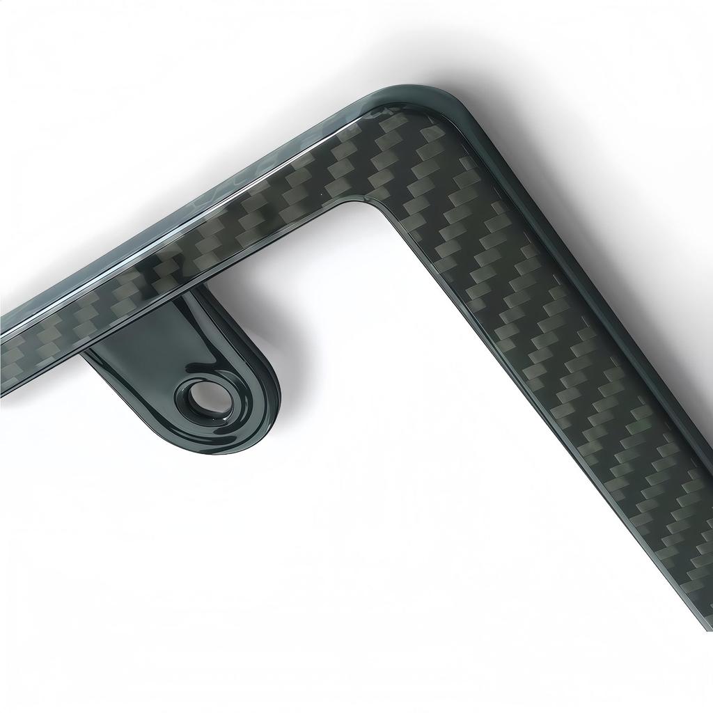 KICARYAJP Carbon Fiber License Plate Universal Exterior Custom Car Car Exterior Carbon Fiber Frame, Dress-Up Parts, Accessories, (Front)