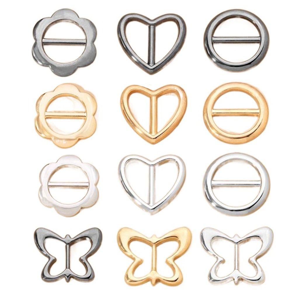 Butterfly Waist Adjustment Fixed Snap Round Heart Clothing Corner Knotted Buckles Elegant   Girls