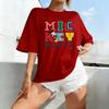 Mickey Mouse Disney T Shirt Women Man Cotton Oversized Short Sleeve Tee Graphic Print Summer Casual Streetwear 2026 Trendy Tops