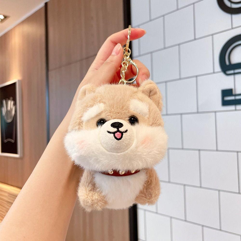 Stuffed Animals Dog Plush Keychain Small Pendant Puppy Pendant Dog Stuffed Doll Women Gifts
