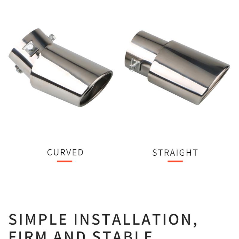 Глушитель выхлопной системы автомобиля, серебристый, черный, жженый, синий, красочный наконечник глушителя, труба из нержавеющей стали, серебристый задний хвост