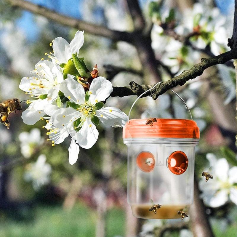 2 шт. Солнечные ловушки для ос для улицы, подвесные, для летающих насекомых, мух, ос, комаров, шершней, убийца, ловец, приманка, ловушка БЕЗ ХИМИКАТОВ