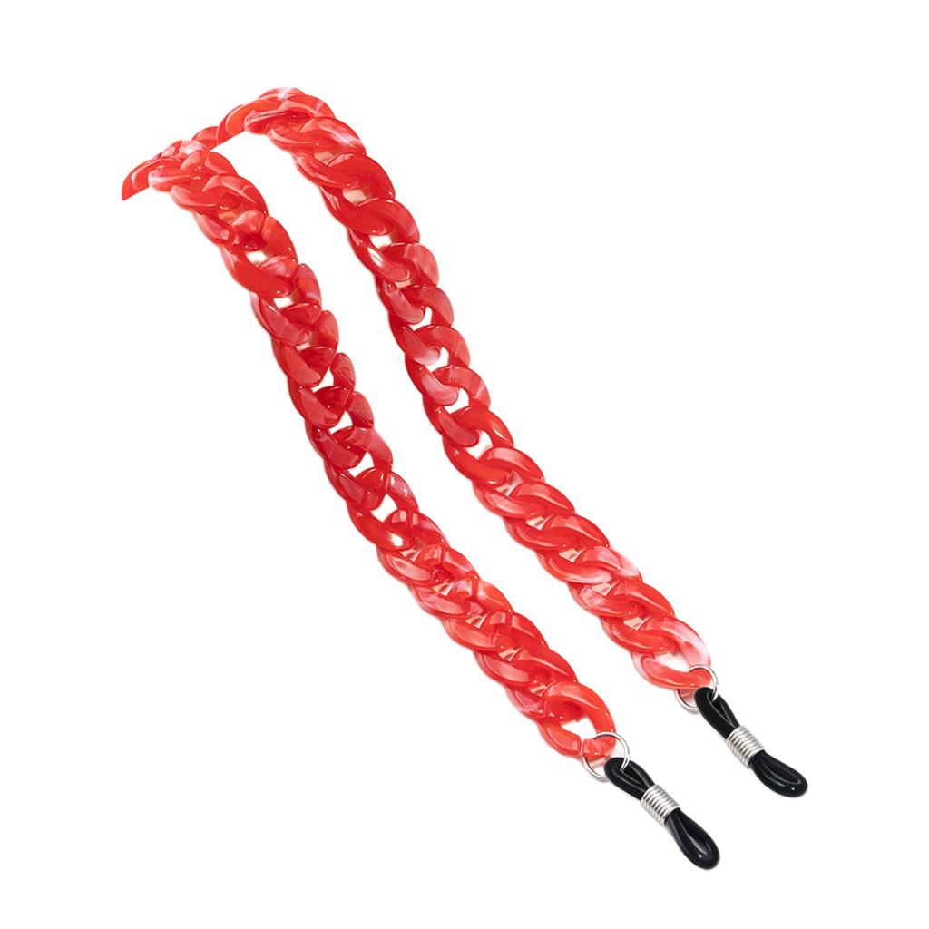 Colorful Eyeglasses Neck Cord Secure Grip Acrylic Glasses Retainer Comfortable Glasses Holder Daily Wear Accessories