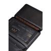 Натуральная натуральная кожа Вертикальный черный цвет Роскошный мужской кошелек