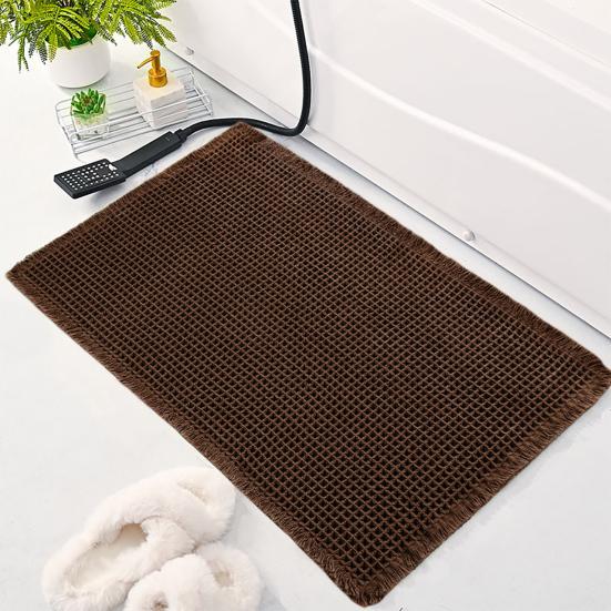 Коврик для пола Быстро впитывающий Утолщенный Быстросохнущий 3D Текстура Нескользящий Нижний Грязеулавливающий Коврик Многоцелевой Коврик для Ванной Душевой Раковины Кухни