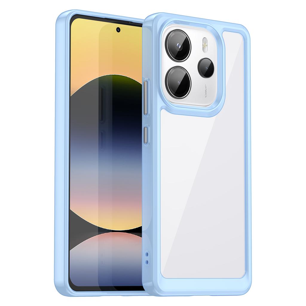 Для Xiaomi Redmi Note 14 4G Прозрачный чехол Для Redmi Note 14 Чехол Funda Coque Жесткий Полупрозрачный Мягкий ТПУ Бампер для телефона Redmi Note 14