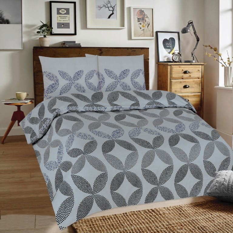 Pościel flanelowa 220x200 f74a1 szara