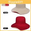 Wide Brim Reversible Sun Hat With Solid Color Design For Summer Casual Use